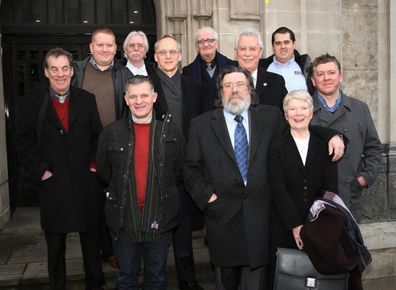 Shrewsbury 24 Campaign committee members and supporters.